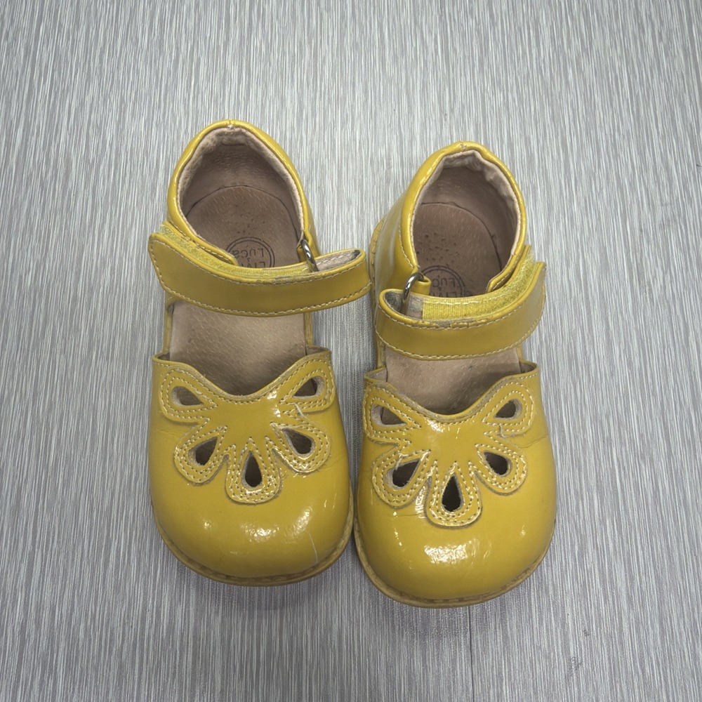Livie & Luca Girls‎ Patent Leather Mary Jane Shoes Yellow Size 8